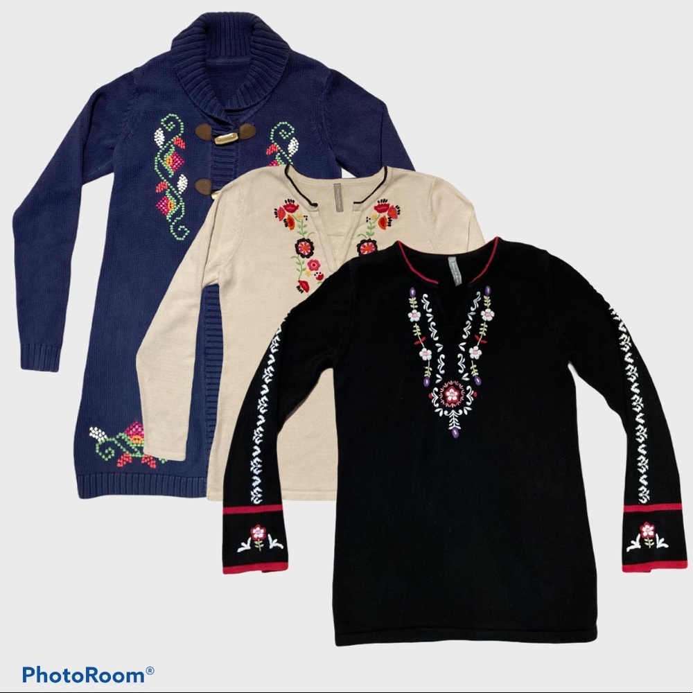 LOT of 3 Hanna Sweaters